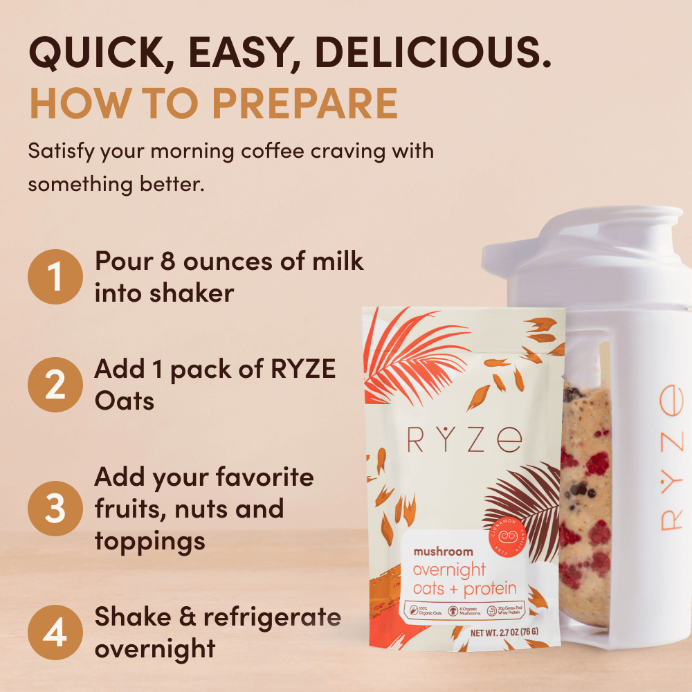 Mushroom Overnight Oats (14 Servings)